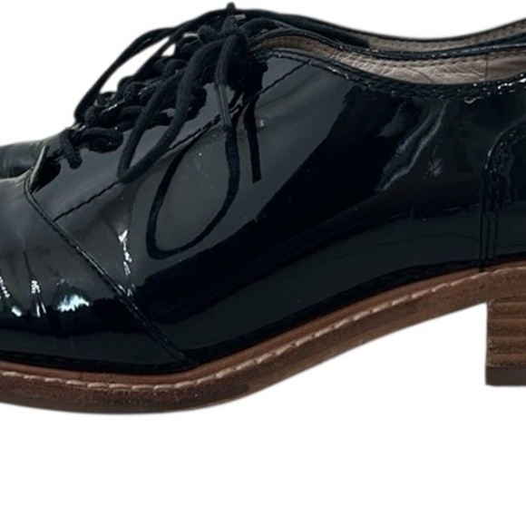Louise Et Cie Gold Tip Patent Leather Lo-Franny Oxfords Size 9.5 - Picture 5 of 10